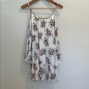 Cold Shoulder Floral Dress sz S ✨